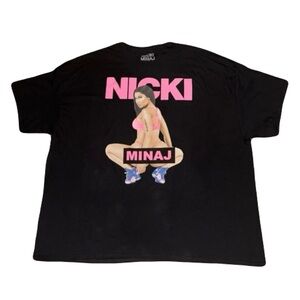 Ugly Nicki Minaj Black Tee with Pink Graphic